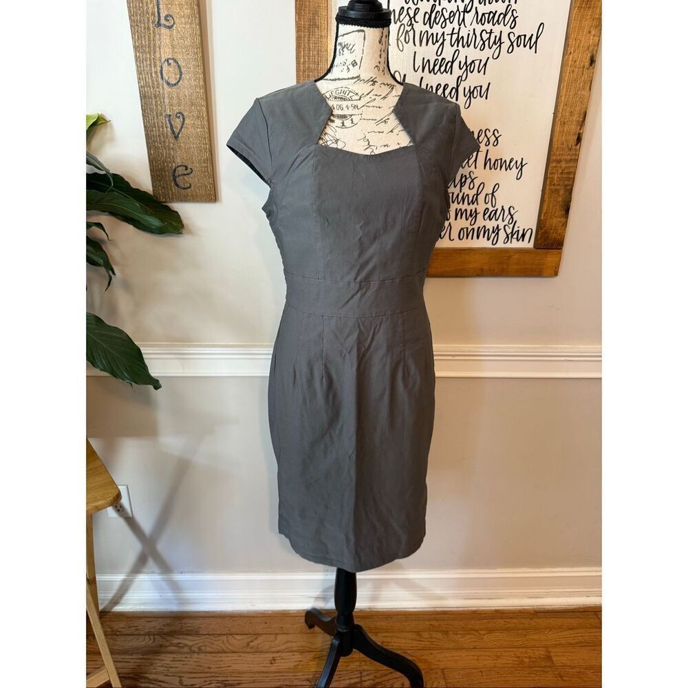 Grace Karin Women's Cap Sleeve Retro Pencil Dress Charcoal Gray Size Large